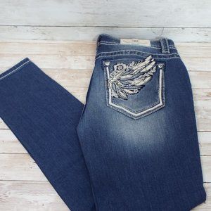 Miss Me Hailey Skinny Embroidered Jeans Size 31